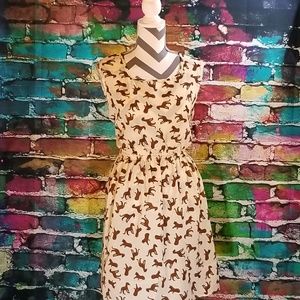 Jaguar print dress